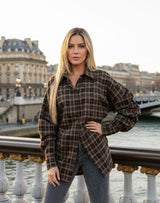 Chemise cintré manche bouffante