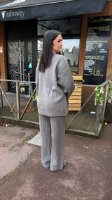 Ensemble en maille oversize