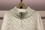 Gilet oversize torsadé zippé