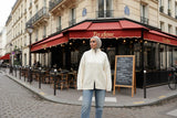 Gilet oversize torsadé zippé