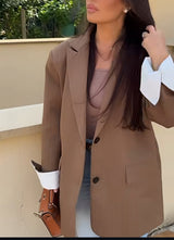Blazer à rayure oversize